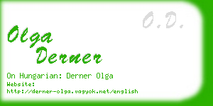 olga derner business card